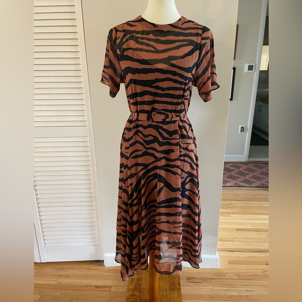 All Saints Enki Zephyr Midi Dress